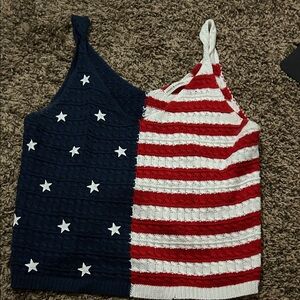 Patriotic Knit Tank Top
